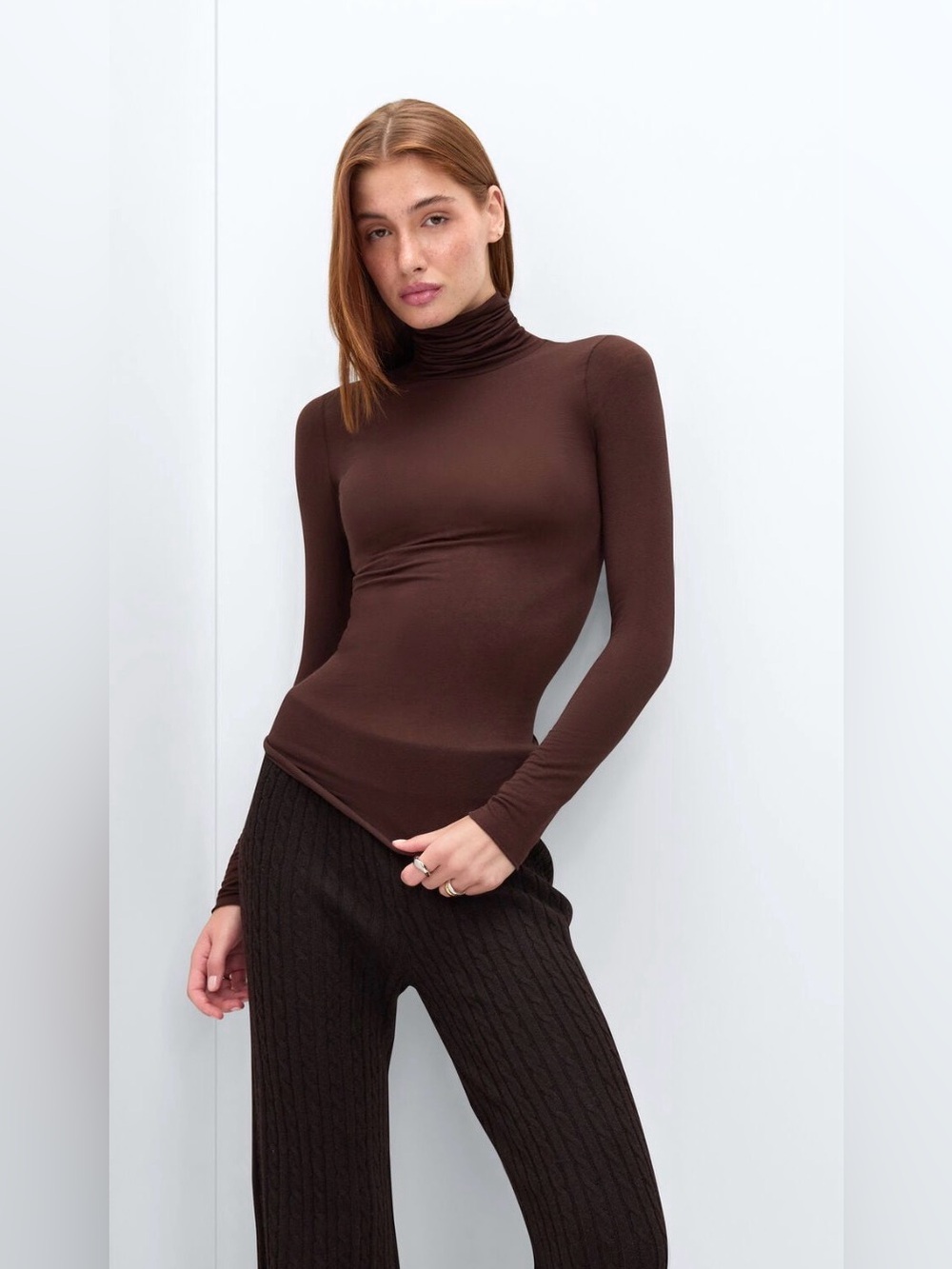 Intimissimi Ultralight Cashmere Blend High Neck Top M